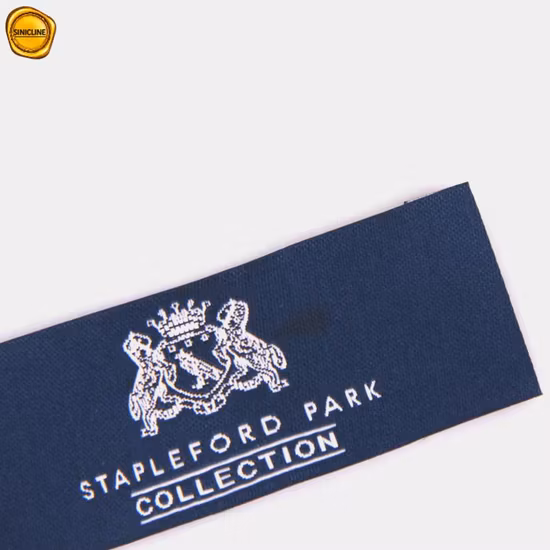 Acessórios tecidos feitos sob encomenda do vestuário da etiqueta do alto densidade de Sinicline Demask