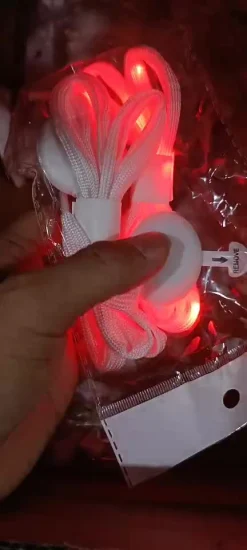 Presente de Natal 120 cm de comprimento Nylon LED Cadarço iluminado cadarços para decoração de sapatos Evert Lighting